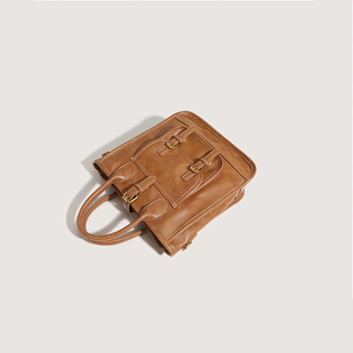 Vintage faux leather shoulder bag