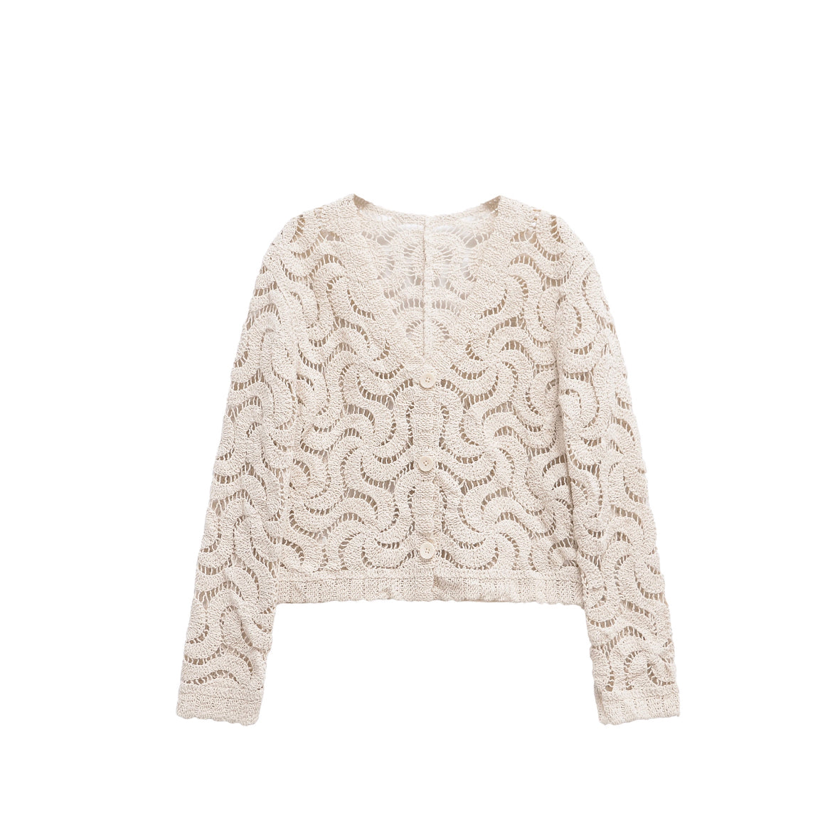 Abstract pattern Crochet Cardigan
