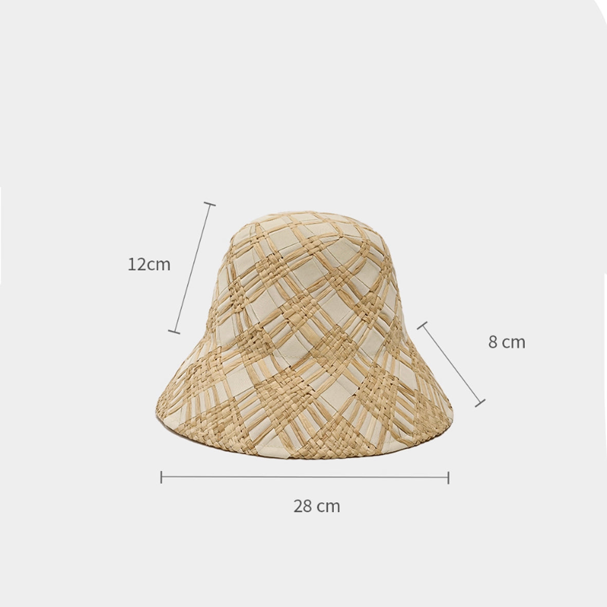 Woven Straw Bucket Hat
