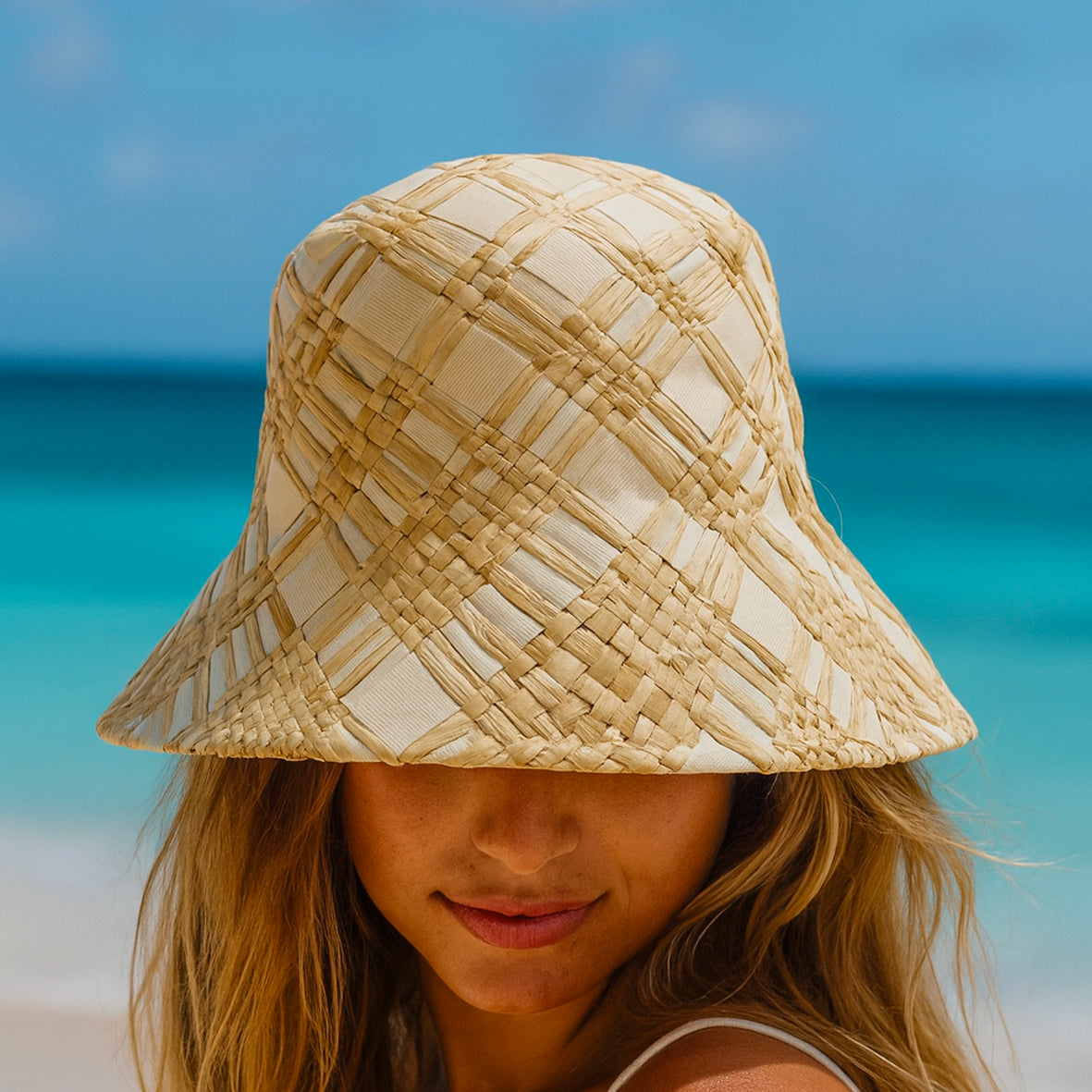 Woven Straw Bucket Hat