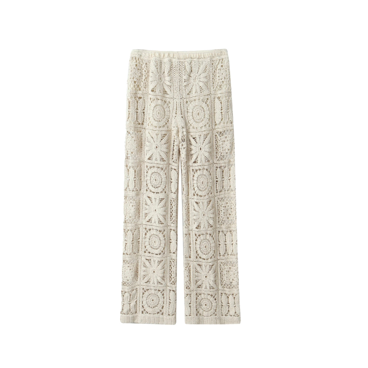 Mix Pattern Crochet Trousers