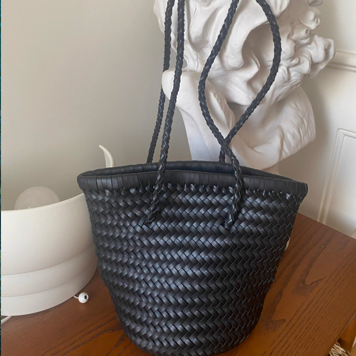 Genuine Leather Weaved bag