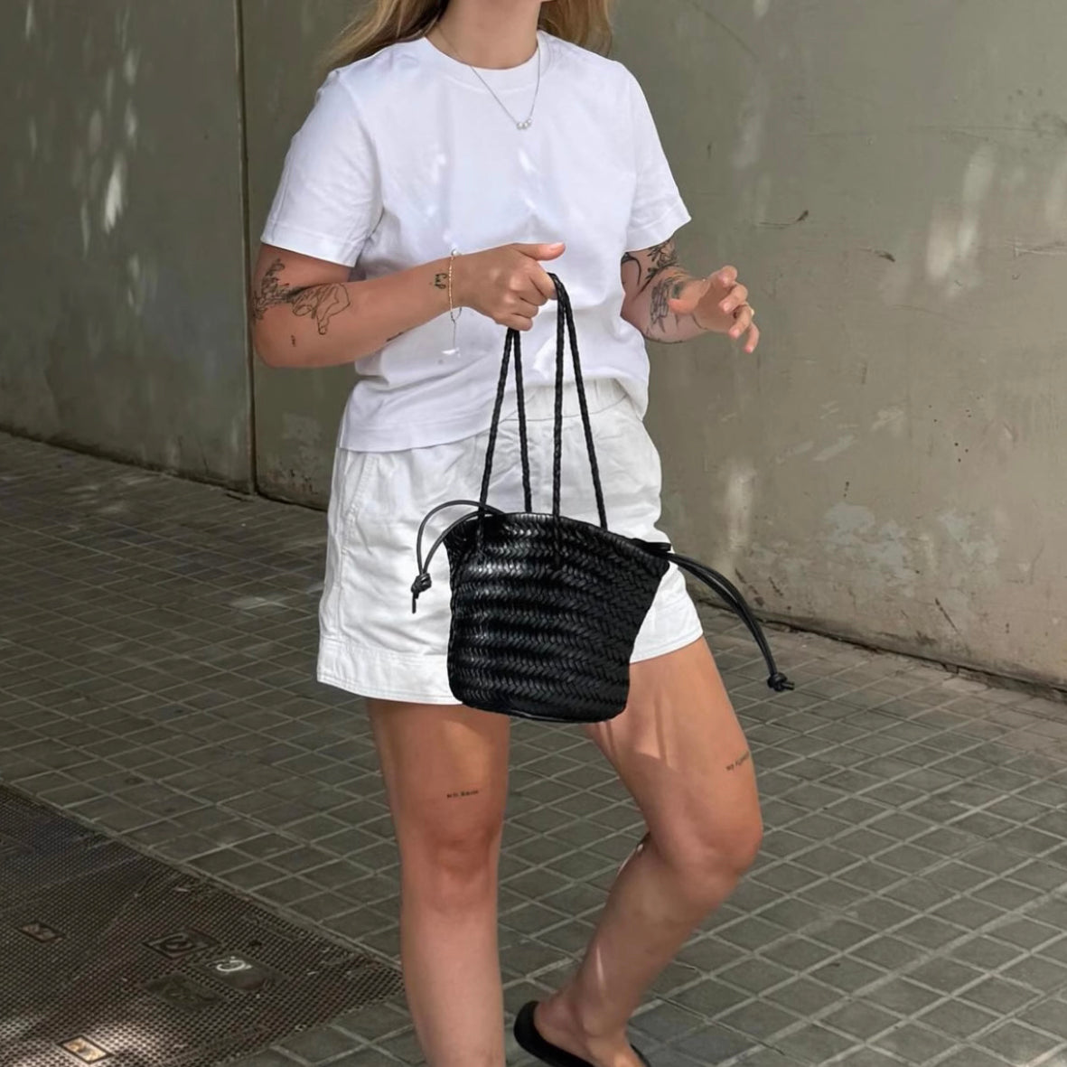 Genuine Leather Weaved bag