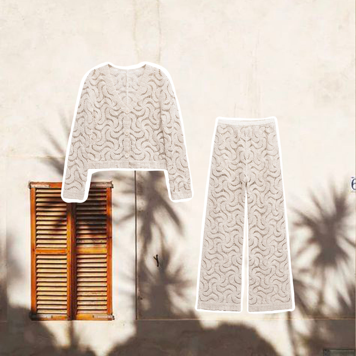 Abstract Crochet Trousers