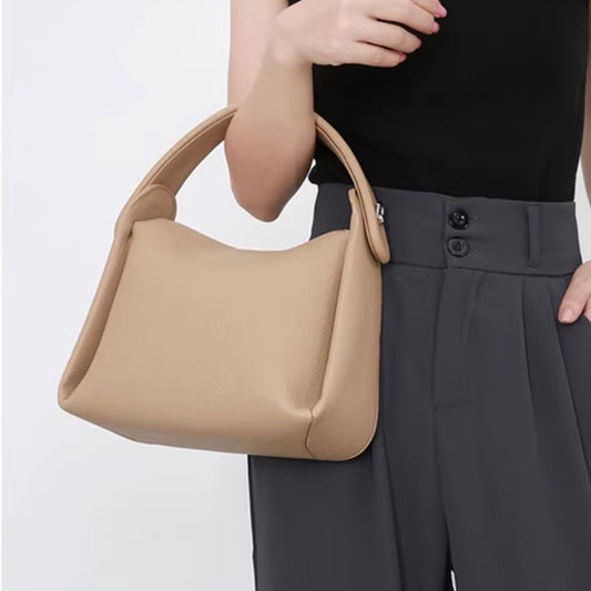 Soft Grain Leather Bag-Handbag to Crossbody