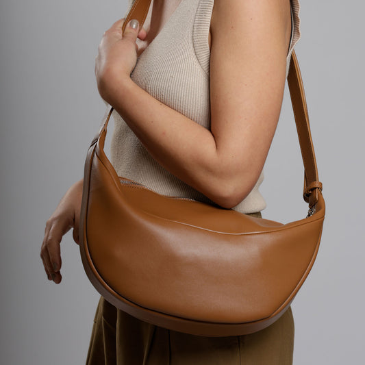 Faux leather crossbody bag