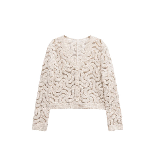 Abstract pattern Crochet Cardigan