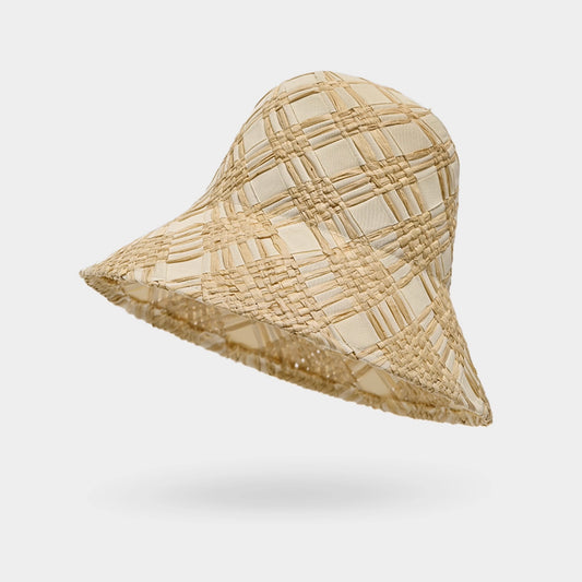 Woven Straw Bucket Hat