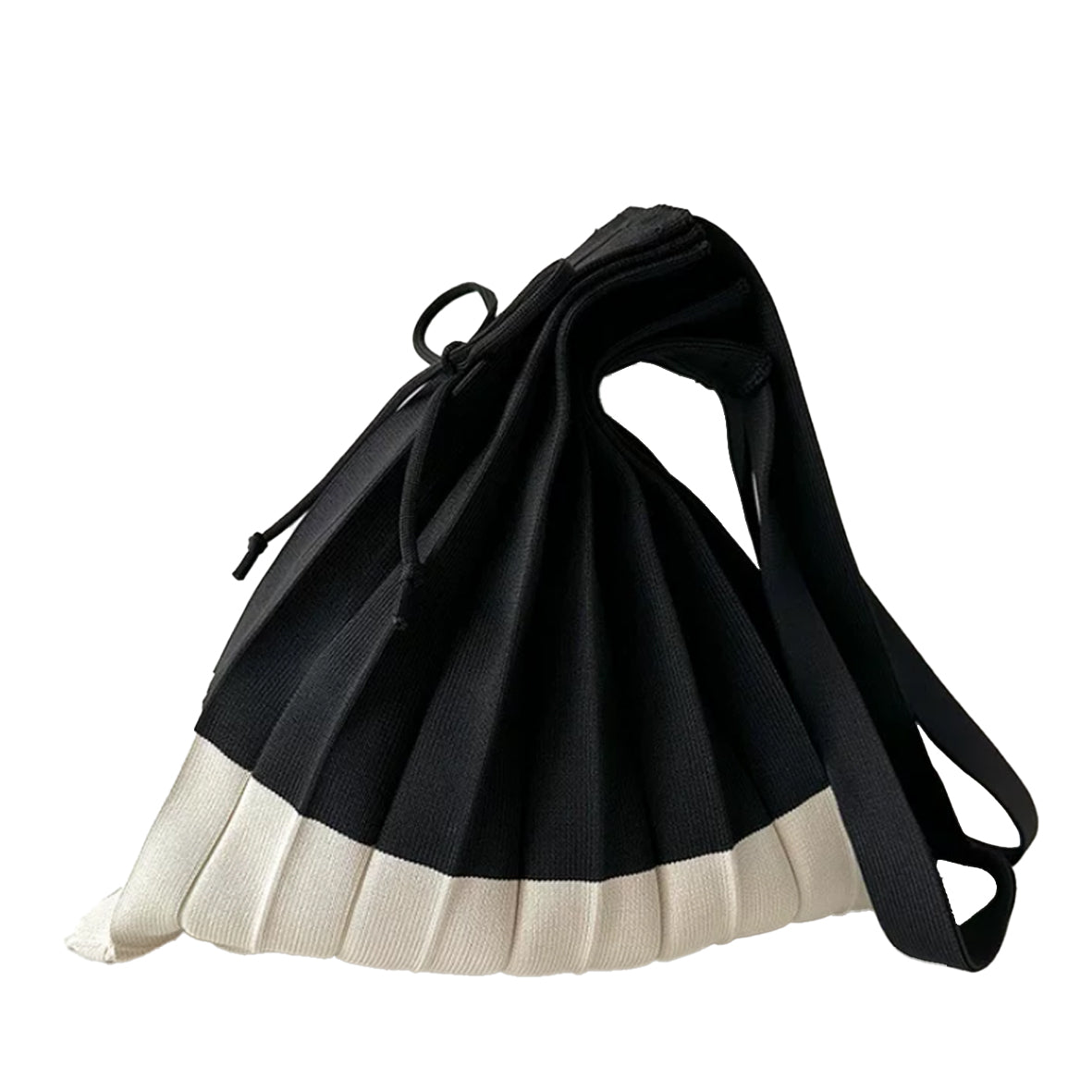 Pleated Knit Bag