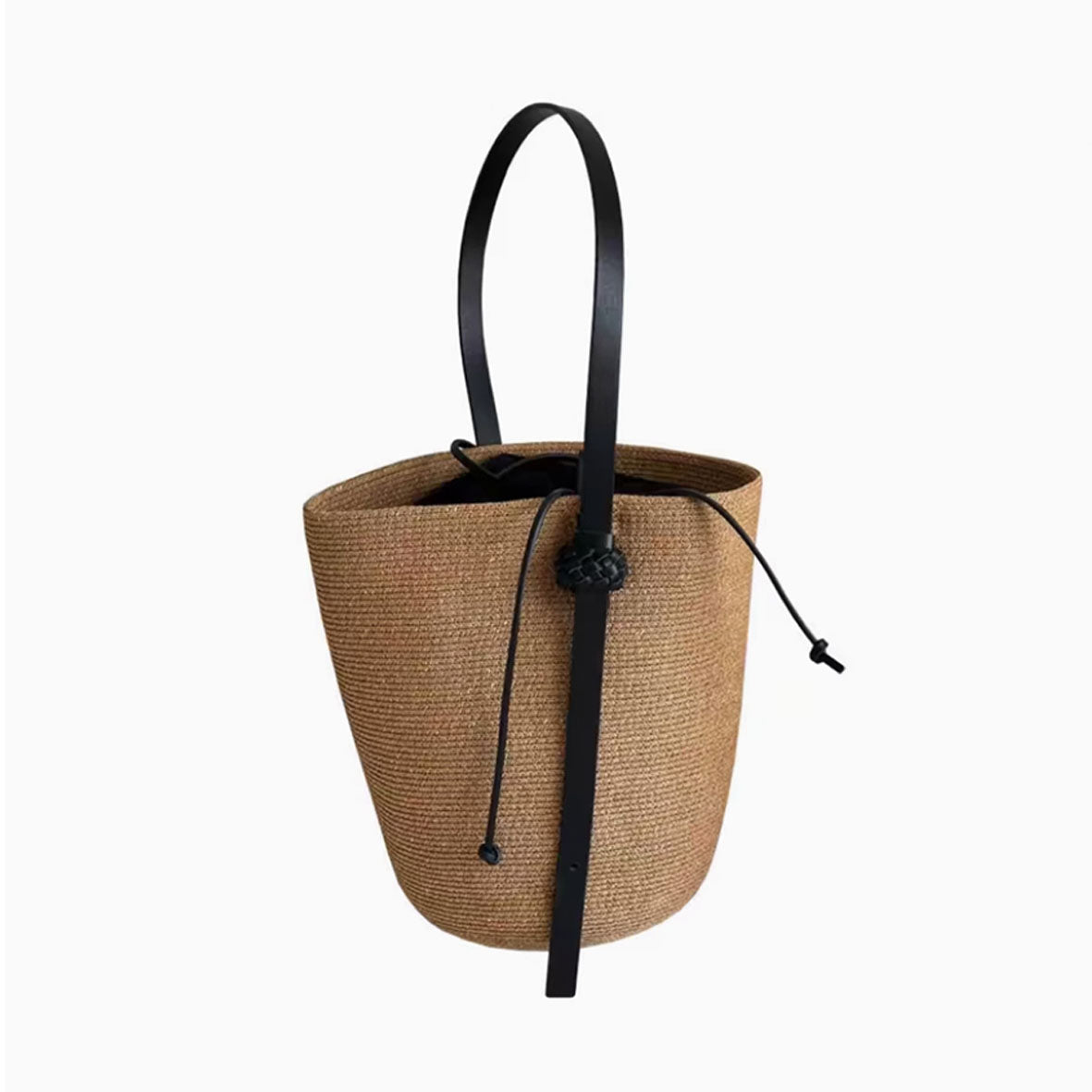 Natural fiber woven bag