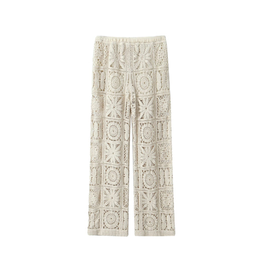 Mix Pattern Crochet Trousers