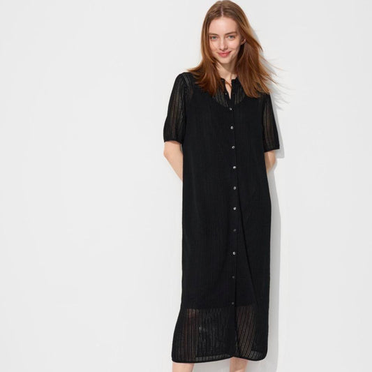 Openwork Midi Cardigan